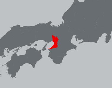 大阪府の位置を示す地図
