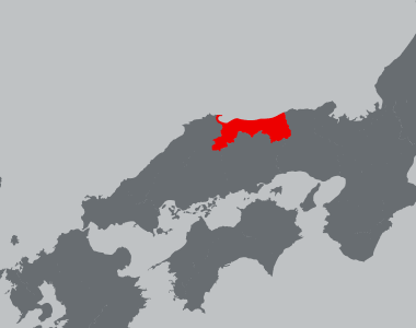 島根県の位置を示す地図