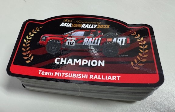 トライトンアジアクロスラリー記念ステッカー