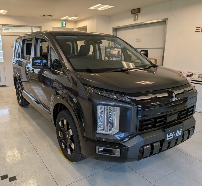新型デリカＤ：５　試乗車フロント